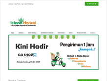 Tablet Screenshot of istana-herbal.com